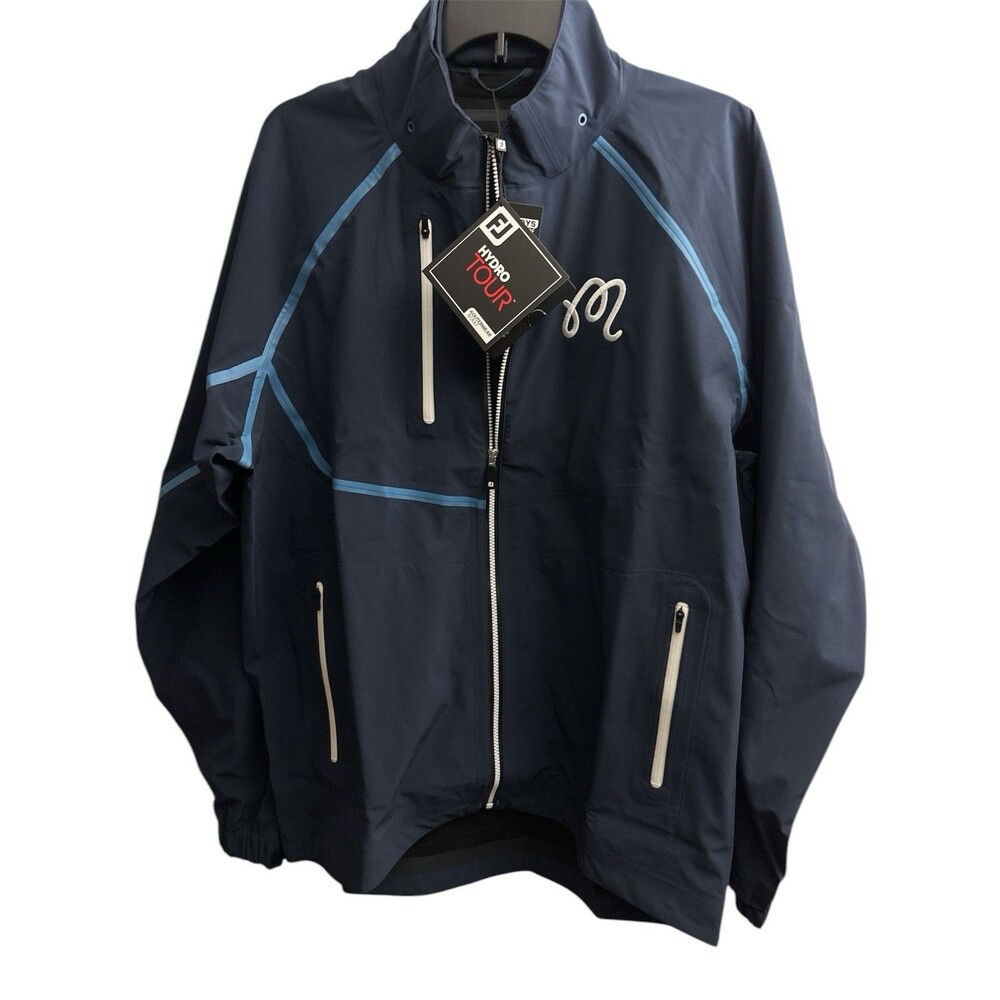 Malbon x FootJoy Mens HydroTour Rain Jacket Waterproof Golf Jacket Limited New